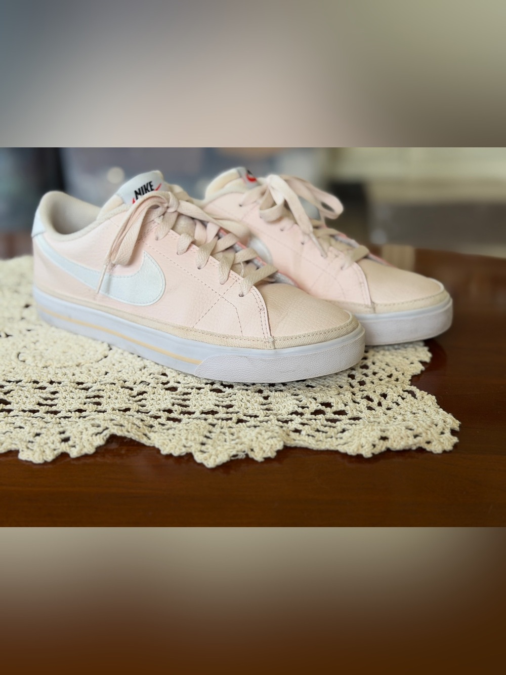 Nike Court Legacy Next Nature Sneakers Pink White Women’s Size 8